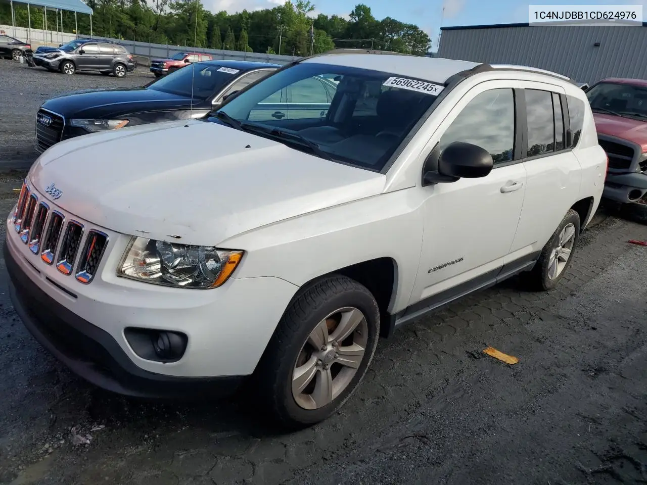 2012 Jeep Compass Sport VIN: 1C4NJDBB1CD624976 Lot: 56962245