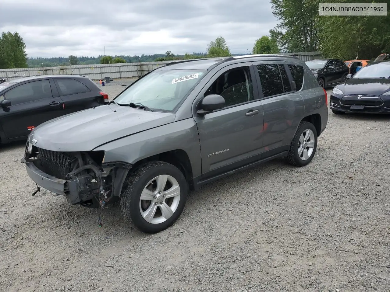 2012 Jeep Compass Sport VIN: 1C4NJDBB6CD541950 Lot: 56985985