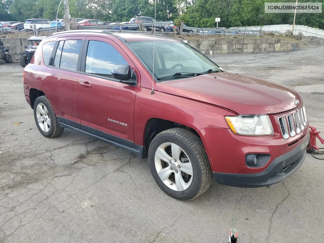 2012 Jeep Compass Sport VIN: 1C4NJDBB6CD635424 Lot: 59057995