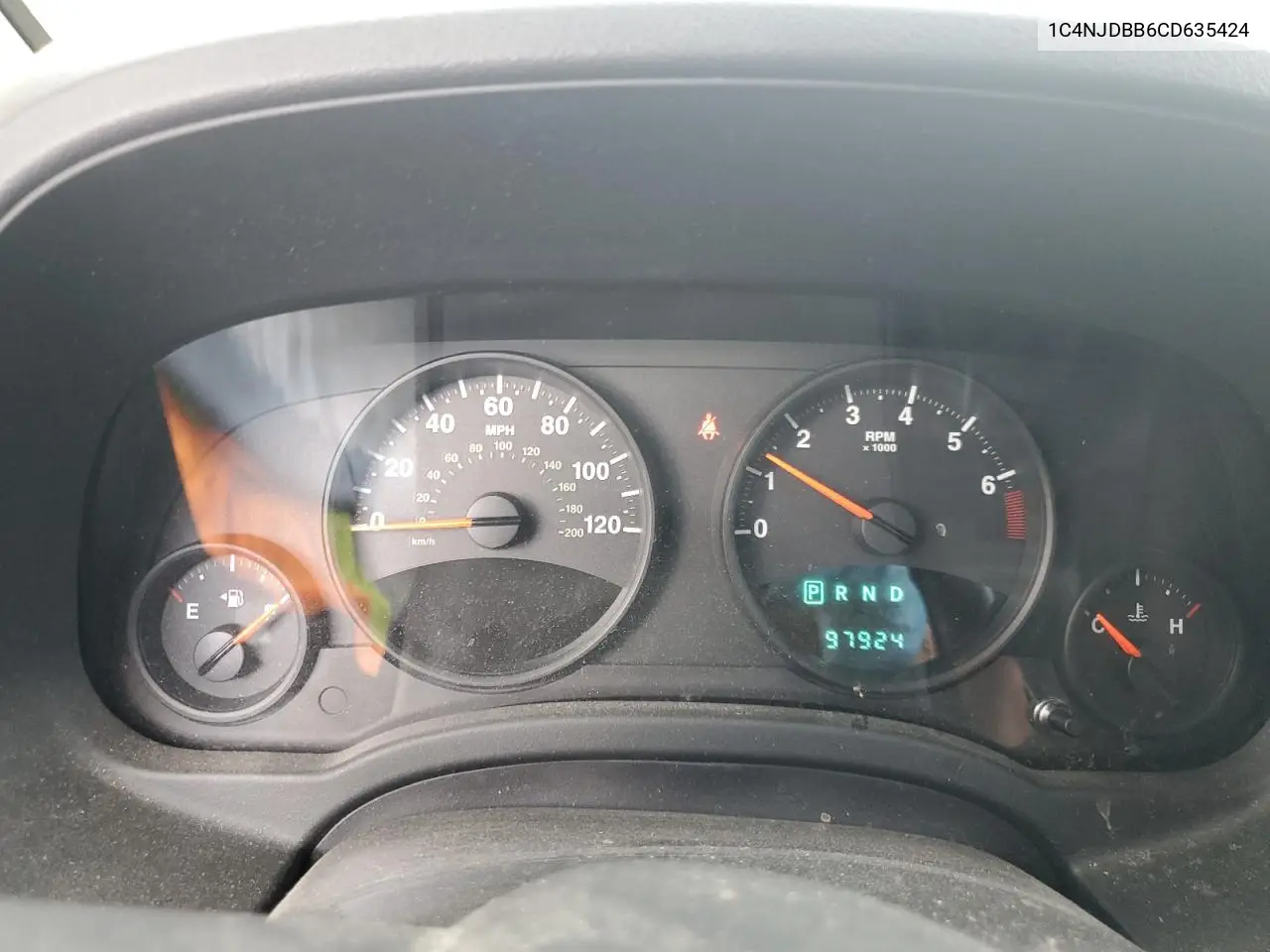 2012 Jeep Compass Sport VIN: 1C4NJDBB6CD635424 Lot: 59057995