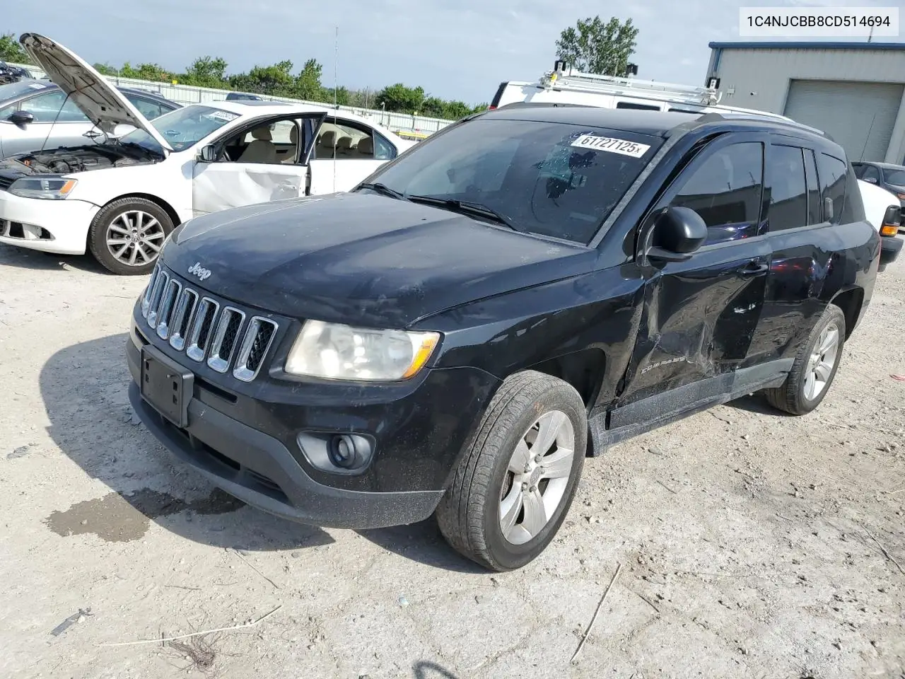2012 Jeep Compass Sport VIN: 1C4NJCBB8CD514694 Lot: 61727125