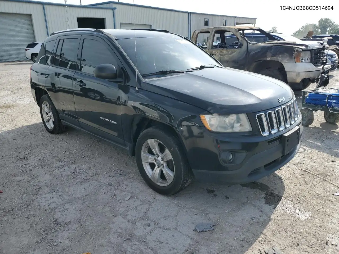 2012 Jeep Compass Sport VIN: 1C4NJCBB8CD514694 Lot: 61727125