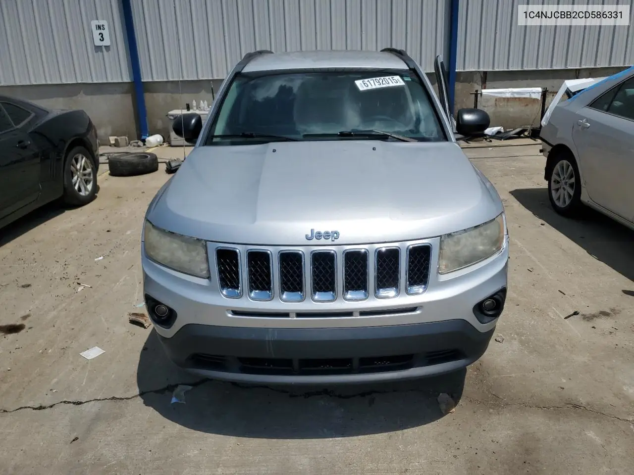 2012 Jeep Compass Sport VIN: 1C4NJCBB2CD586331 Lot: 61792015