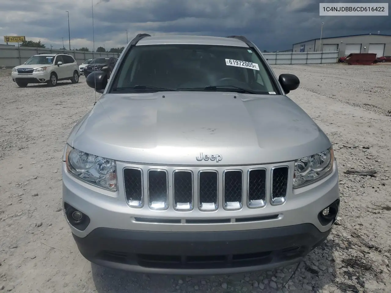2012 Jeep Compass Sport VIN: 1C4NJDBB6CD616422 Lot: 61972005