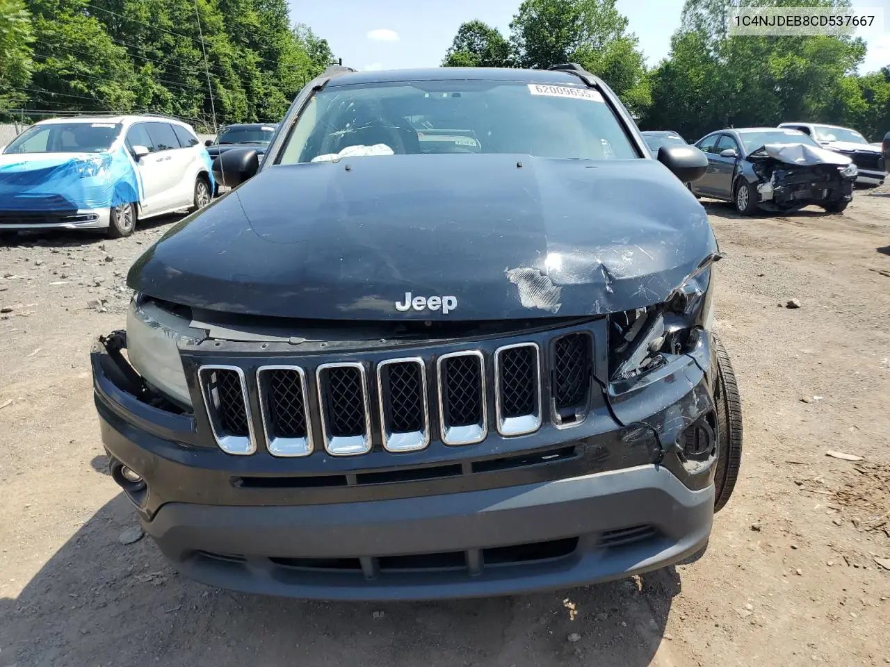 2012 Jeep Compass Latitude VIN: 1C4NJDEB8CD537667 Lot: 62009655
