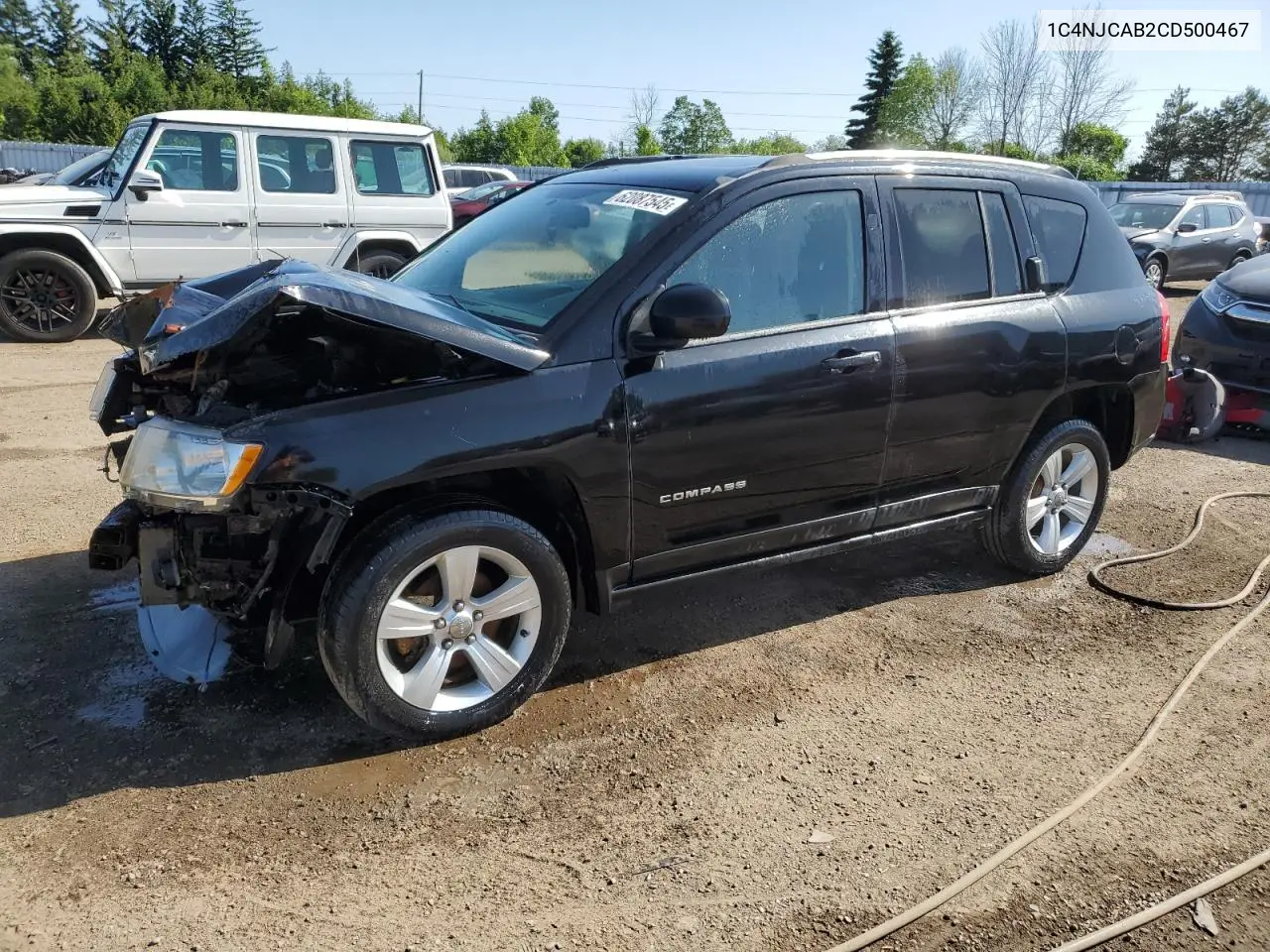 2012 Jeep Compass VIN: 1C4NJCAB2CD500467 Lot: 62087545
