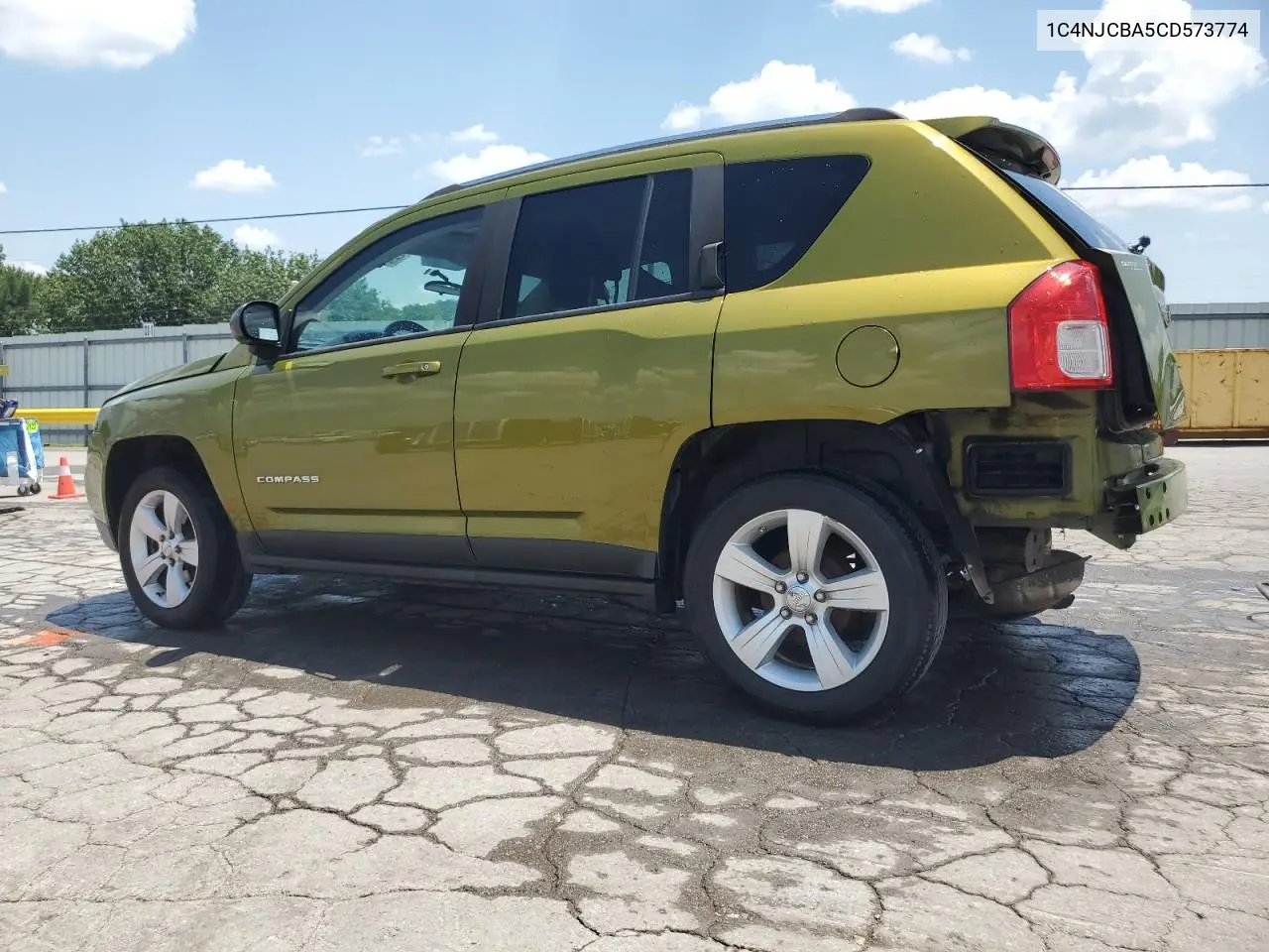 2012 Jeep Compass Sport VIN: 1C4NJCBA5CD573774 Lot: 62104715