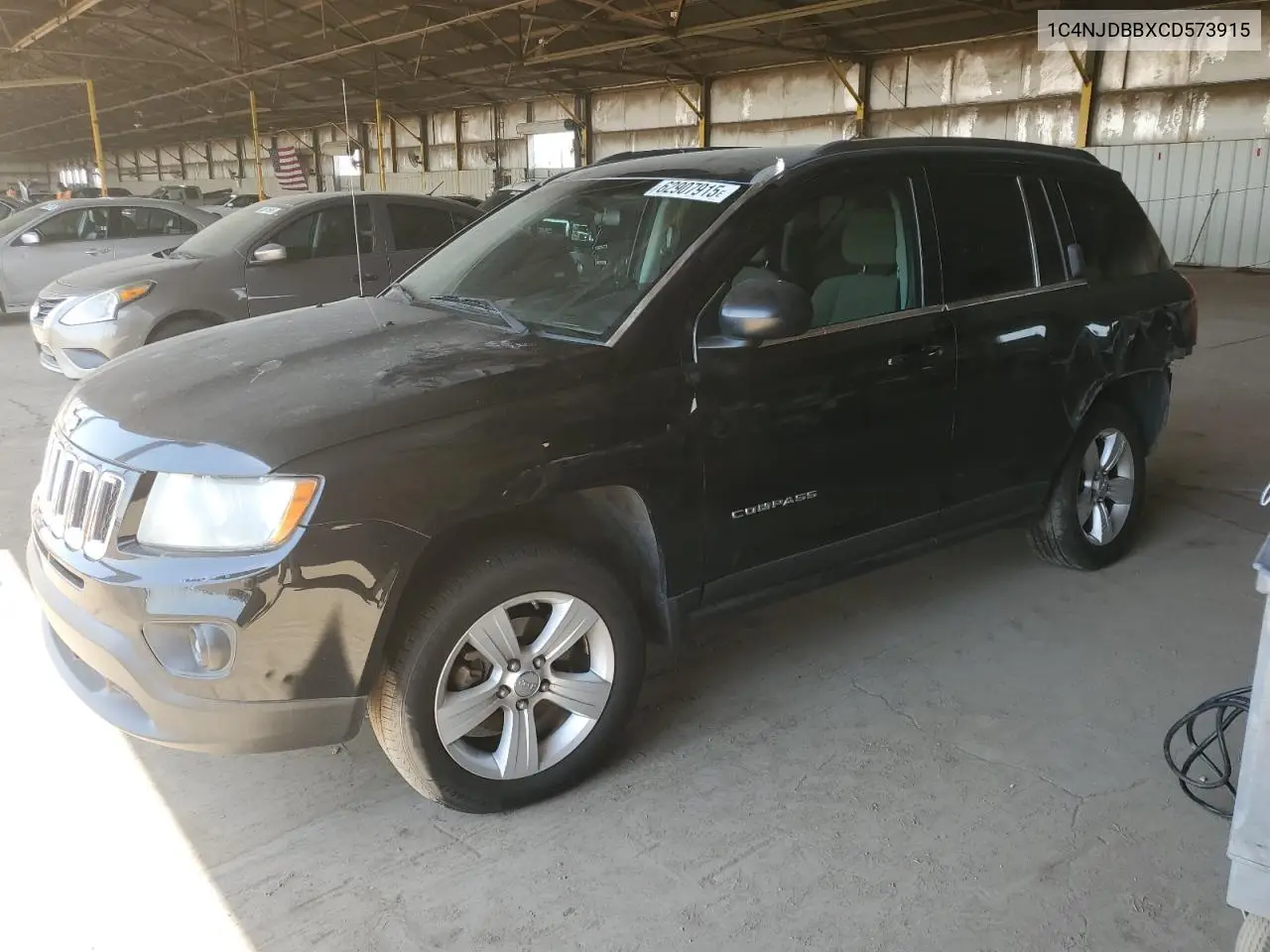 2012 Jeep Compass Sport VIN: 1C4NJDBBXCD573915 Lot: 62907915