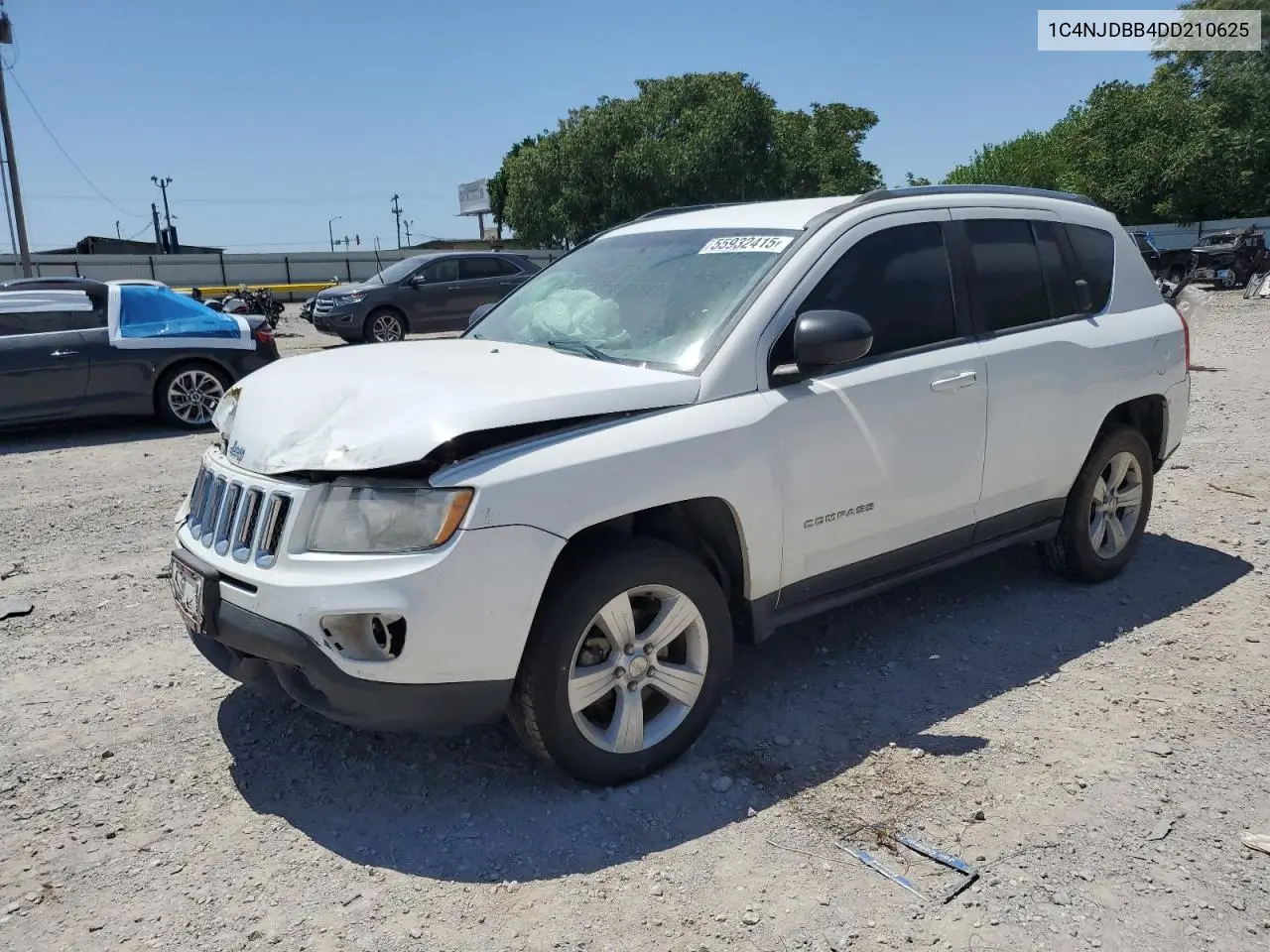 2013 Jeep Compass Sport VIN: 1C4NJDBB4DD210625 Lot: 55932415