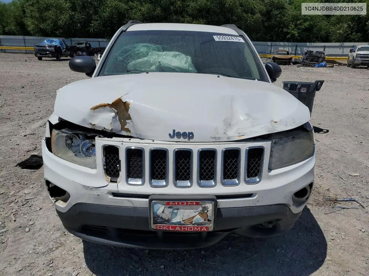 2013 Jeep Compass Sport VIN: 1C4NJDBB4DD210625 Lot: 55932415