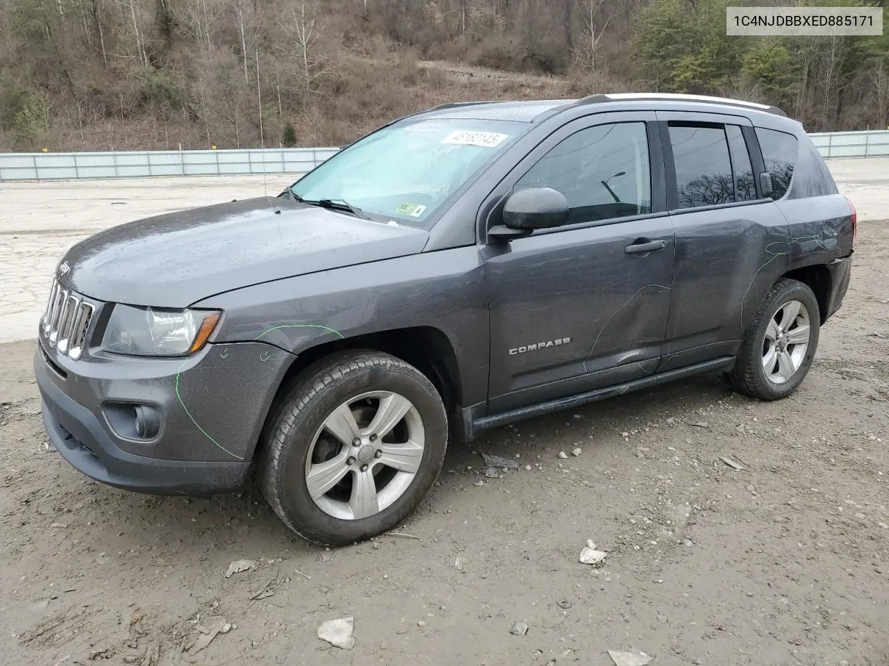 2014 Jeep Compass Sport VIN: 1C4NJDBBXED885171 Lot: 48182145