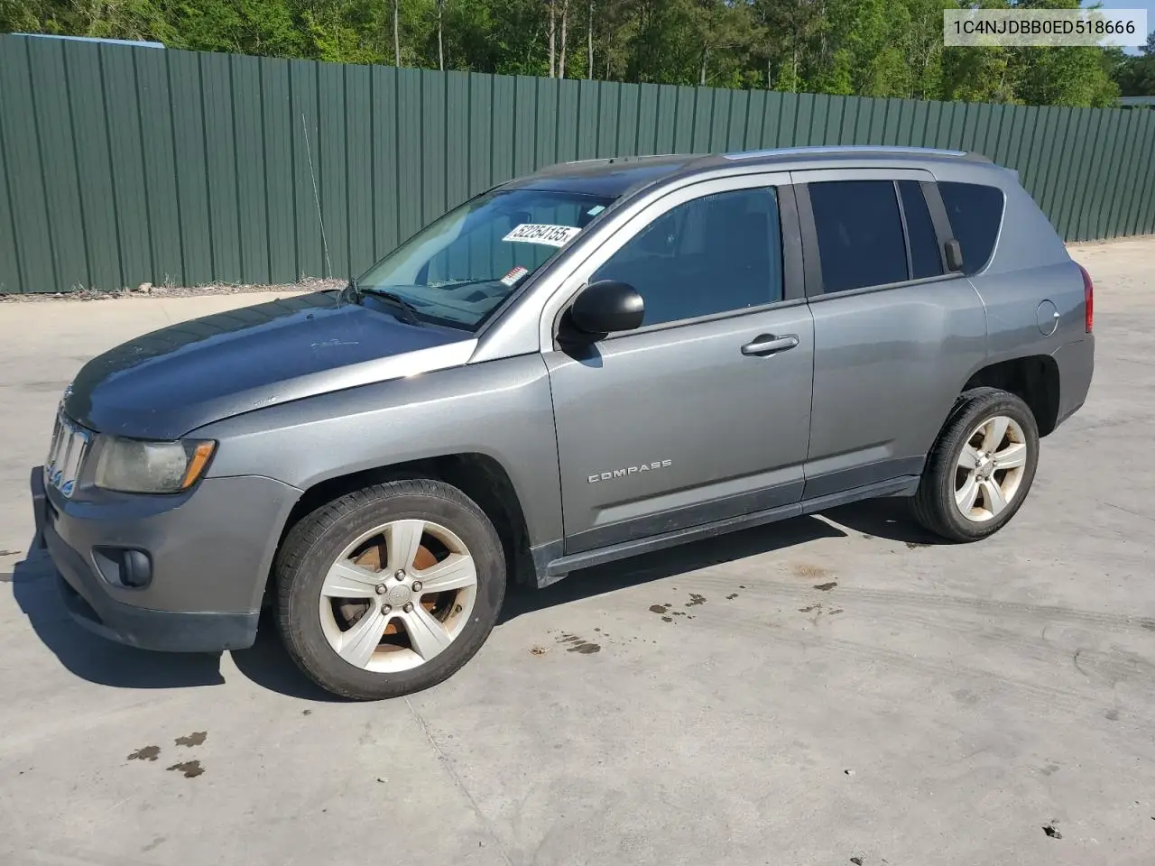 2014 Jeep Compass Sport VIN: 1C4NJDBB0ED518666 Lot: 52254155