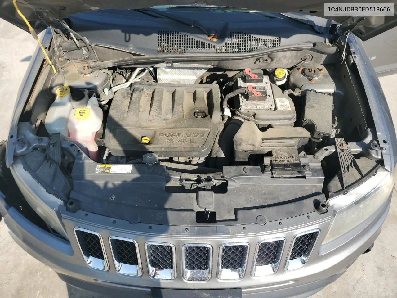 2014 Jeep Compass Sport VIN: 1C4NJDBB0ED518666 Lot: 52254155