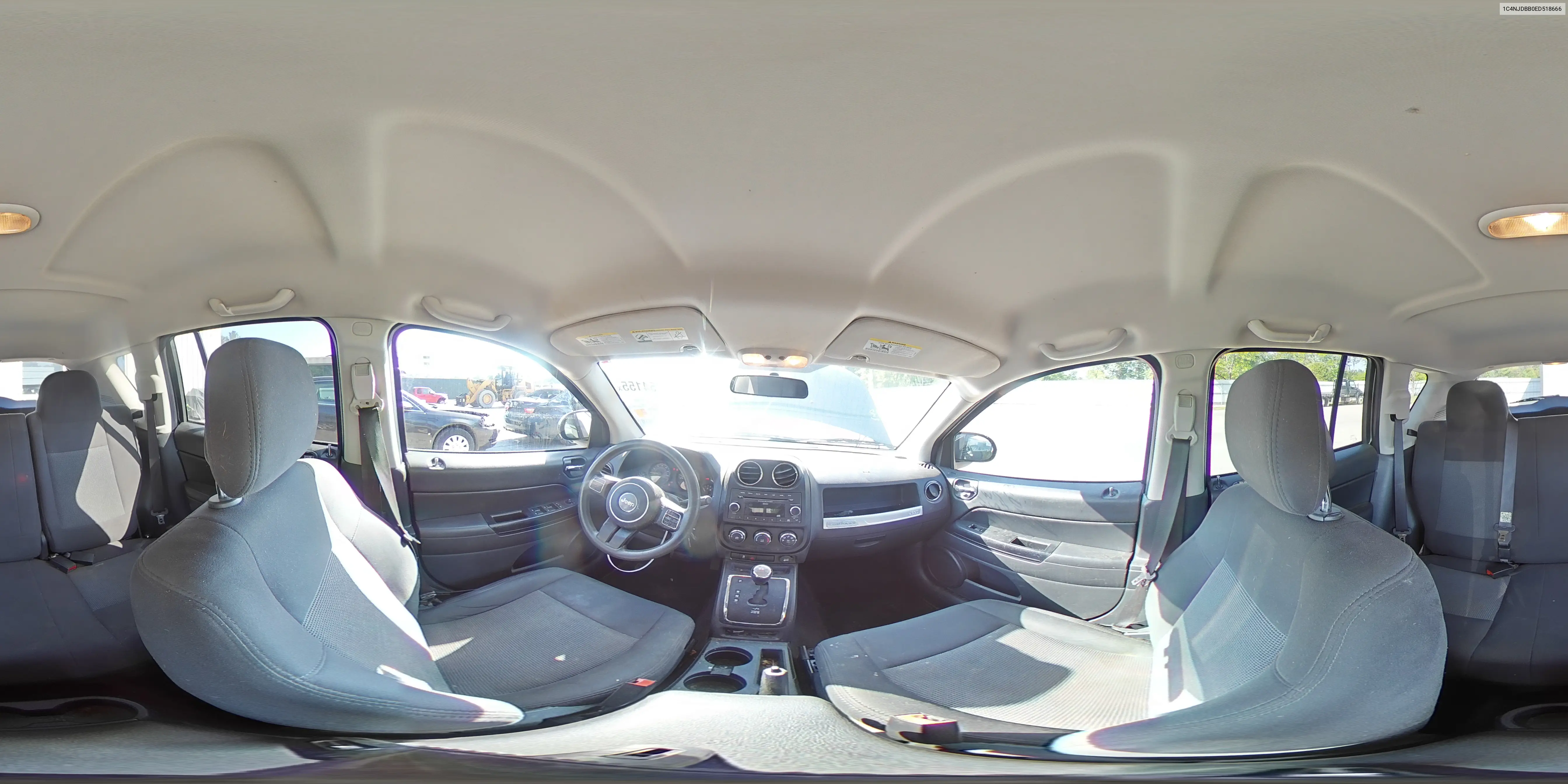 2014 Jeep Compass Sport VIN: 1C4NJDBB0ED518666 Lot: 52254155