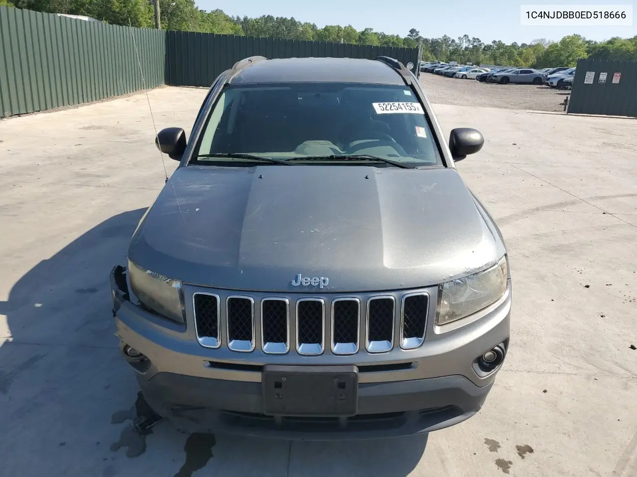2014 Jeep Compass Sport VIN: 1C4NJDBB0ED518666 Lot: 52254155