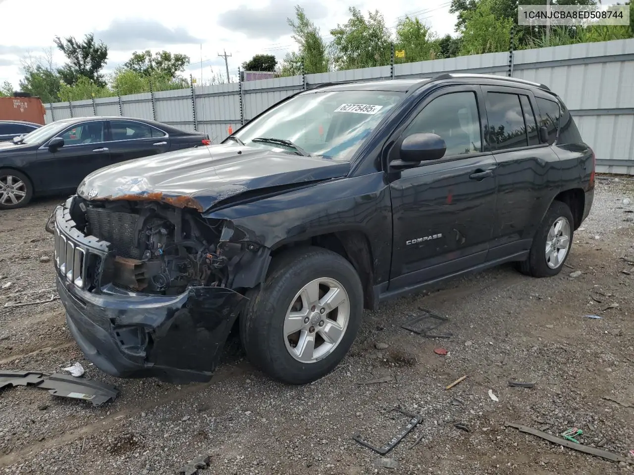 2014 Jeep Compass Sport VIN: 1C4NJCBA8ED508744 Lot: 62775495