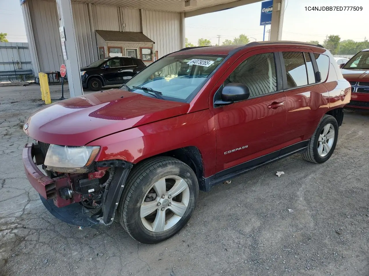 2014 Jeep Compass Sport VIN: 1C4NJDBB7ED777509 Lot: 64079265