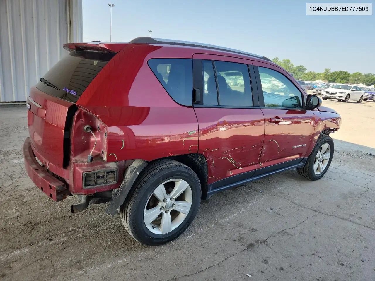2014 Jeep Compass Sport VIN: 1C4NJDBB7ED777509 Lot: 64079265