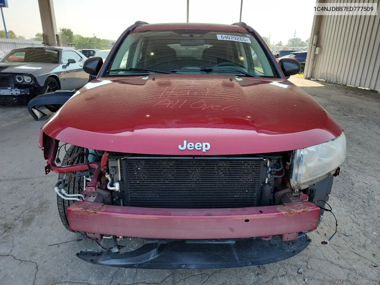 2014 Jeep Compass Sport VIN: 1C4NJDBB7ED777509 Lot: 64079265