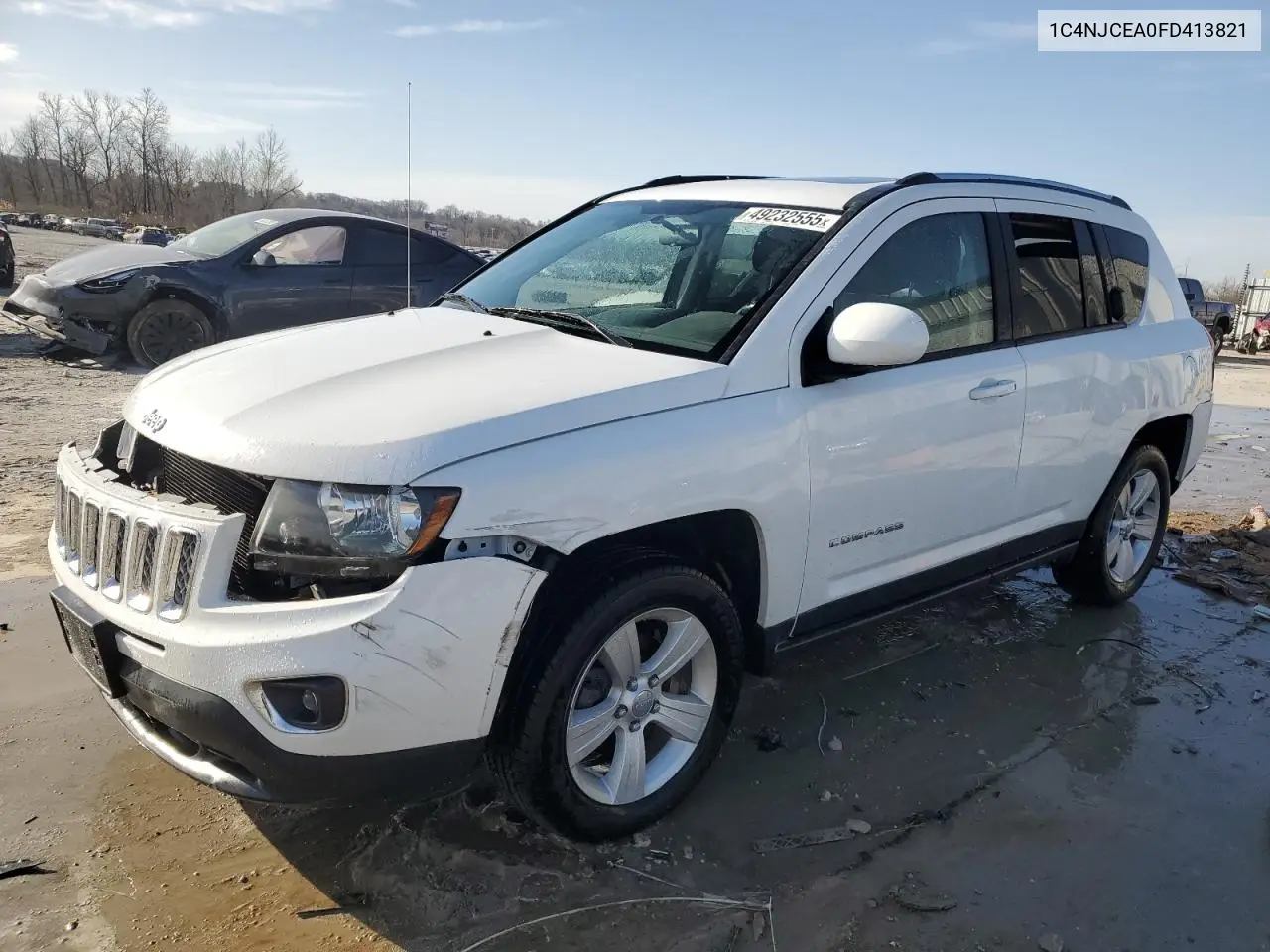 2015 Jeep Compass Latitude VIN: 1C4NJCEA0FD413821 Lot: 49232555