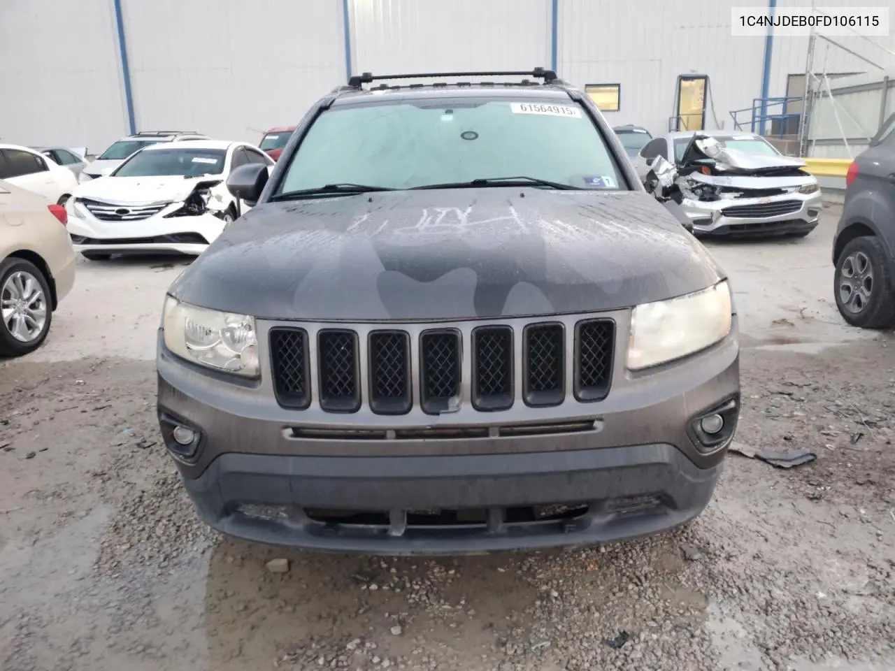 2015 Jeep Compass Latitude VIN: 1C4NJDEB0FD106115 Lot: 61564915