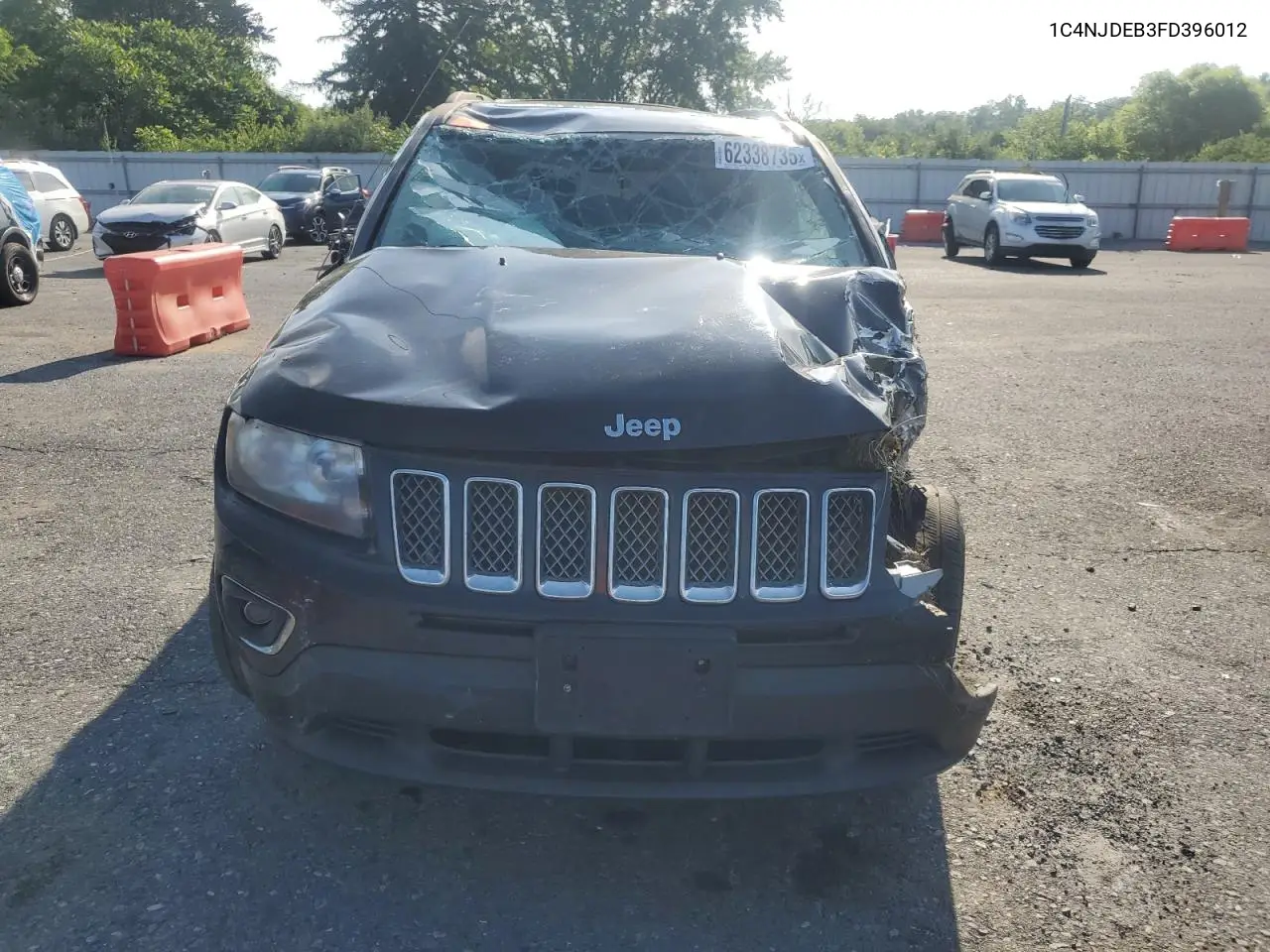 2015 Jeep Compass Latitude VIN: 1C4NJDEB3FD396012 Lot: 62338735