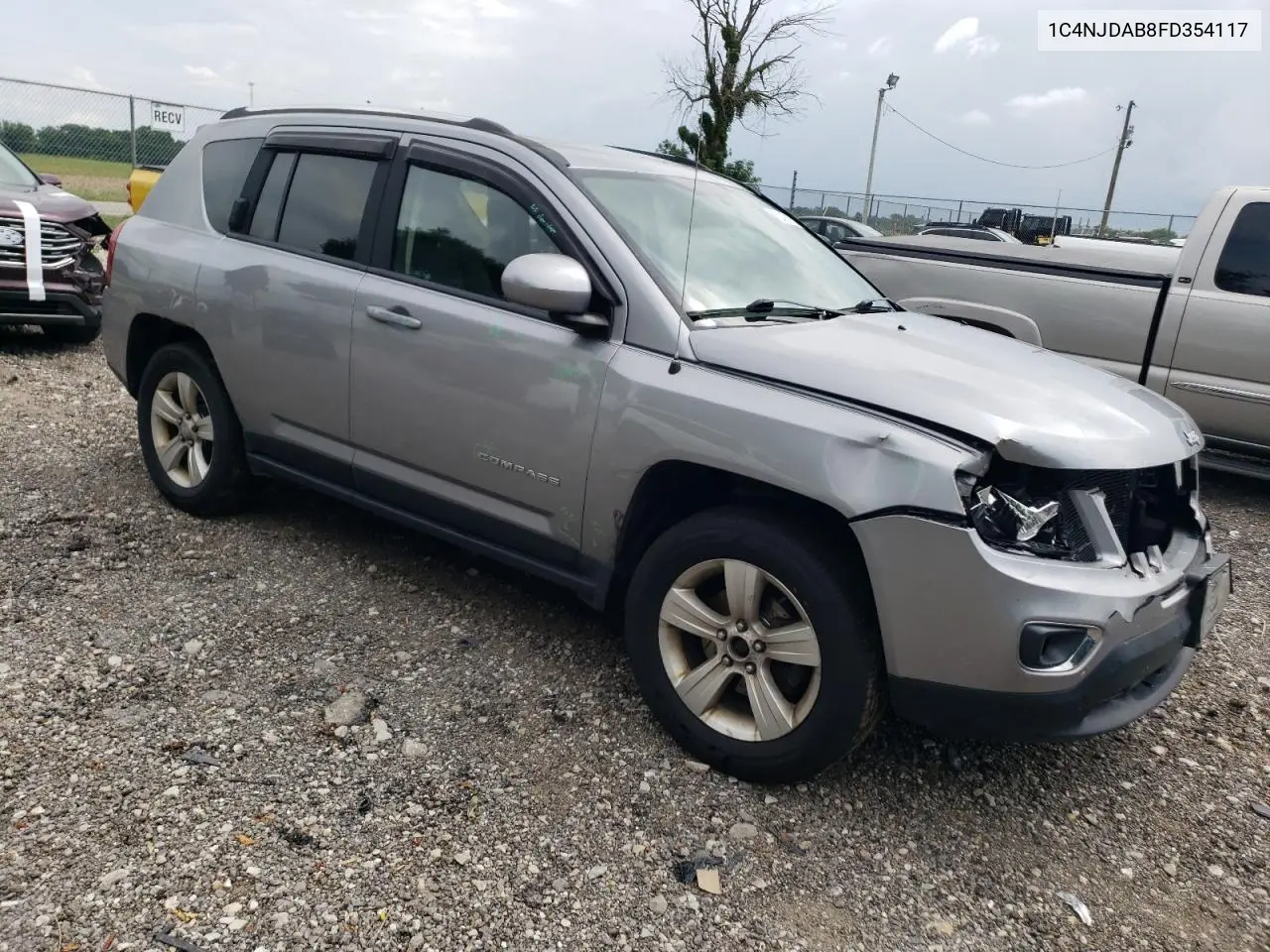 2015 Jeep Compass Sport VIN: 1C4NJDAB8FD354117 Lot: 62405175