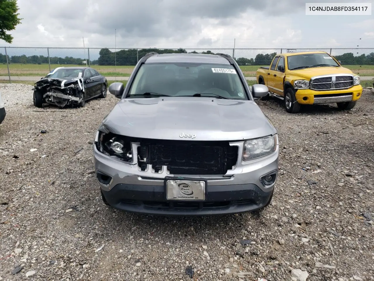 2015 Jeep Compass Sport VIN: 1C4NJDAB8FD354117 Lot: 62405175