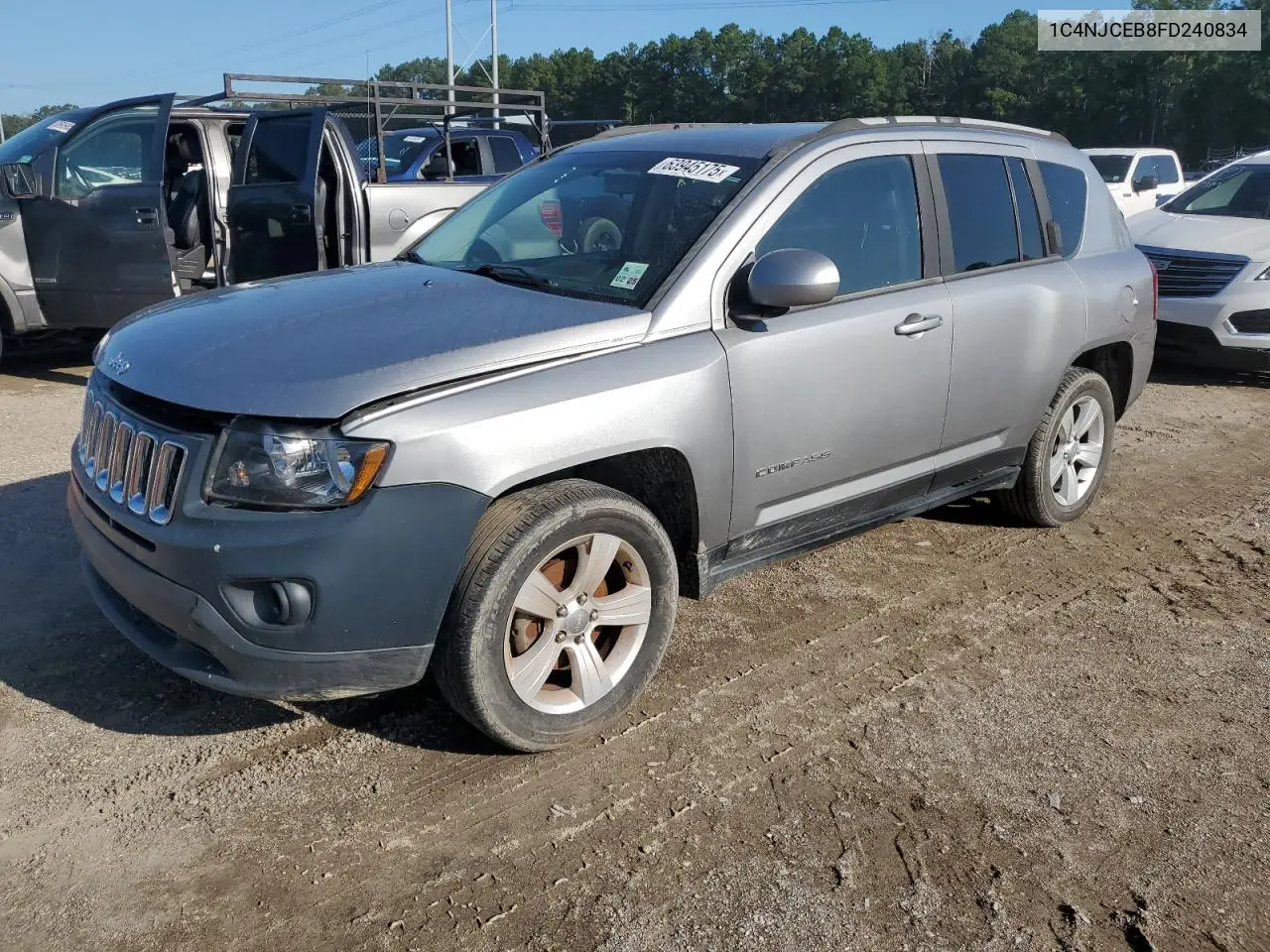 2015 Jeep Compass Latitude VIN: 1C4NJCEB8FD240834 Lot: 63945175