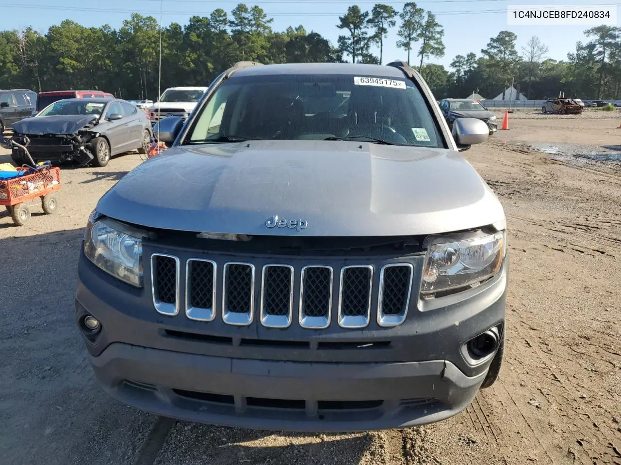 2015 Jeep Compass Latitude VIN: 1C4NJCEB8FD240834 Lot: 63945175