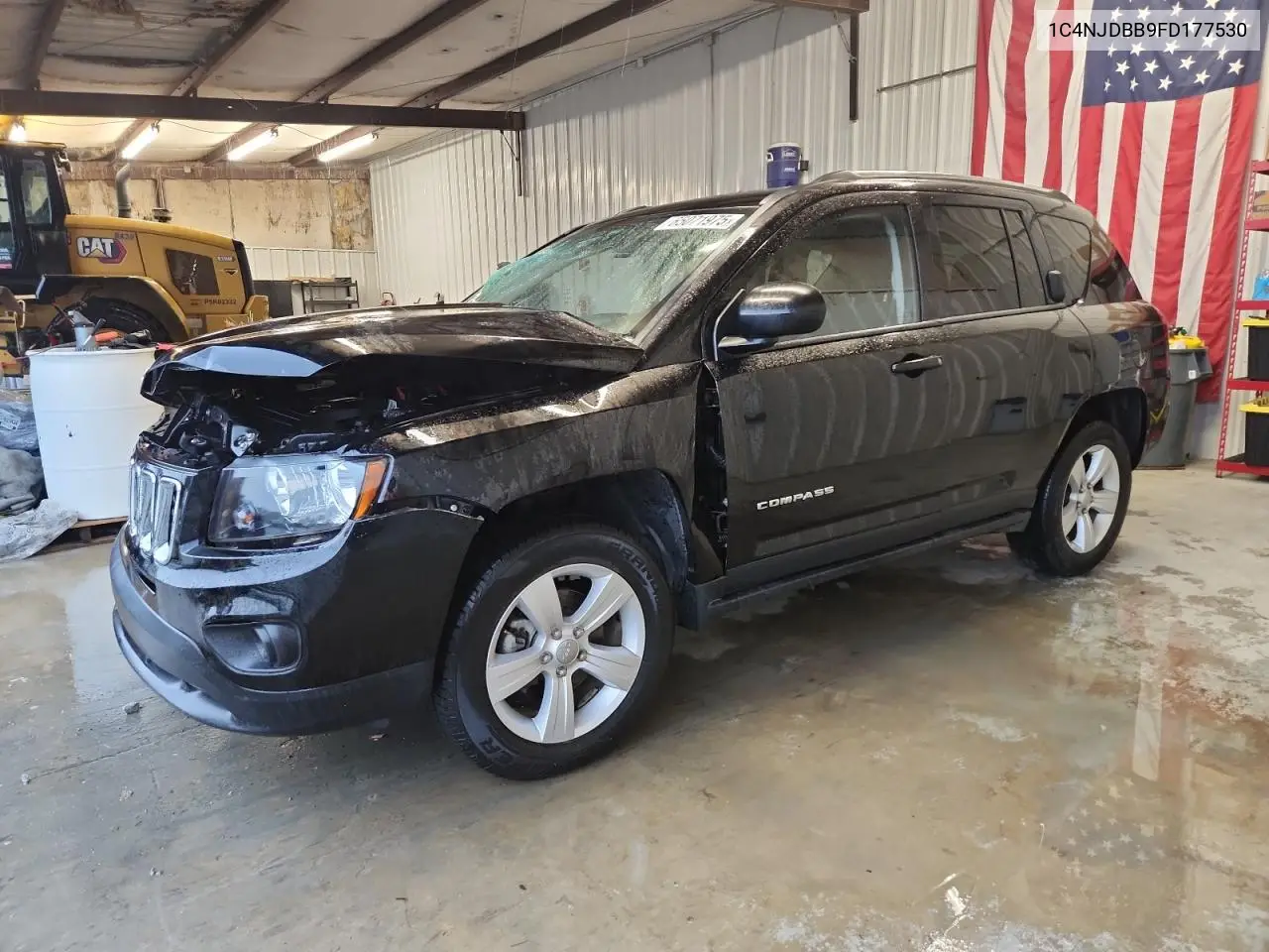 2015 Jeep Compass Sport VIN: 1C4NJDBB9FD177530 Lot: 65071975