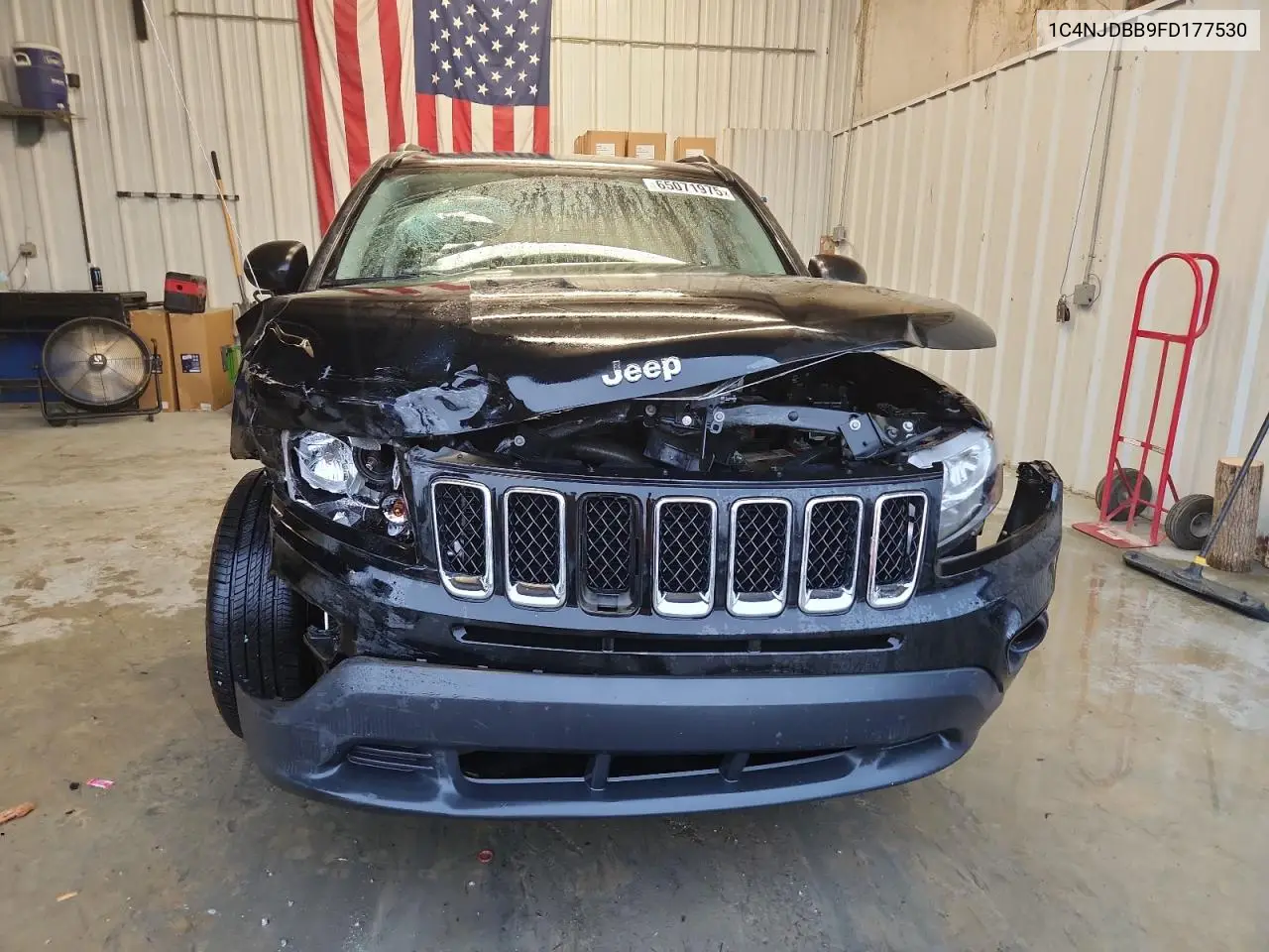 2015 Jeep Compass Sport VIN: 1C4NJDBB9FD177530 Lot: 65071975