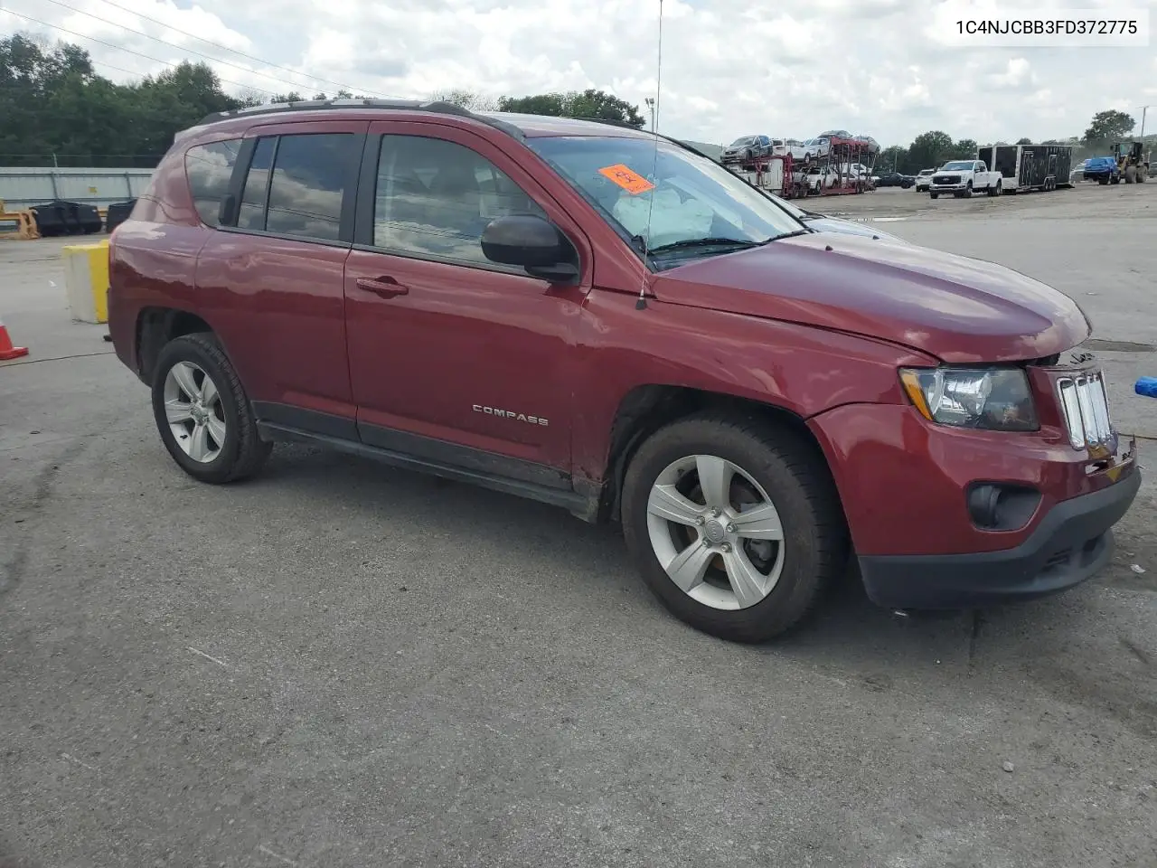2015 Jeep Compass Sport VIN: 1C4NJCBB3FD372775 Lot: 66020745