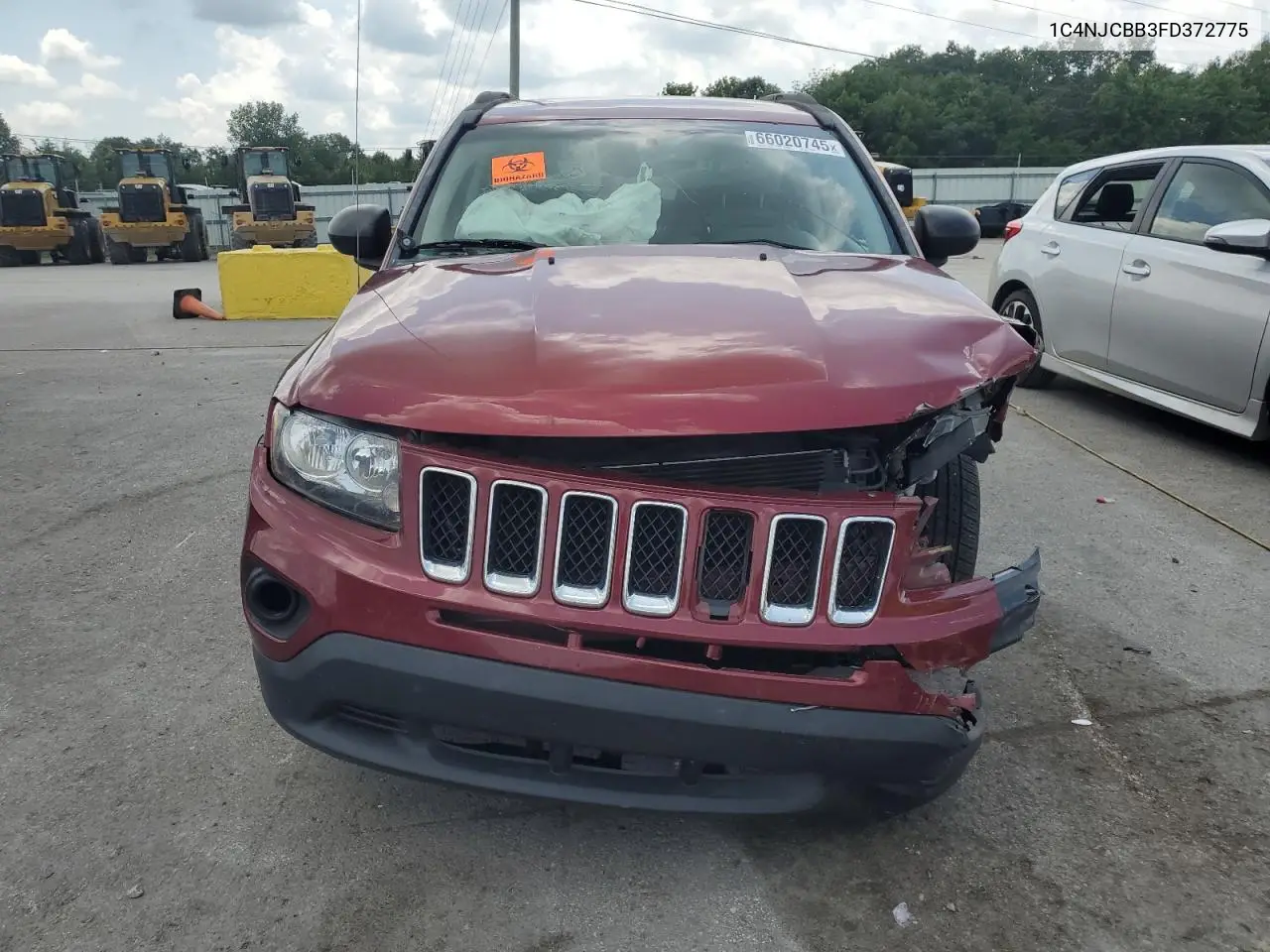 2015 Jeep Compass Sport VIN: 1C4NJCBB3FD372775 Lot: 66020745