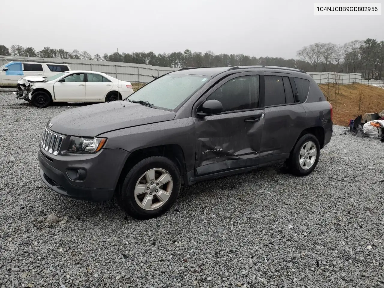 2016 Jeep Compass Sport VIN: 1C4NJCBB9GD802956 Lot: 44797225