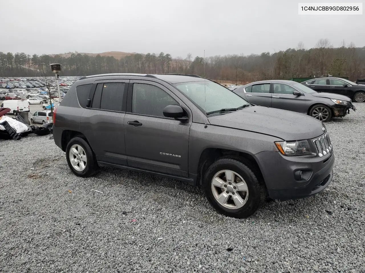 2016 Jeep Compass Sport VIN: 1C4NJCBB9GD802956 Lot: 44797225
