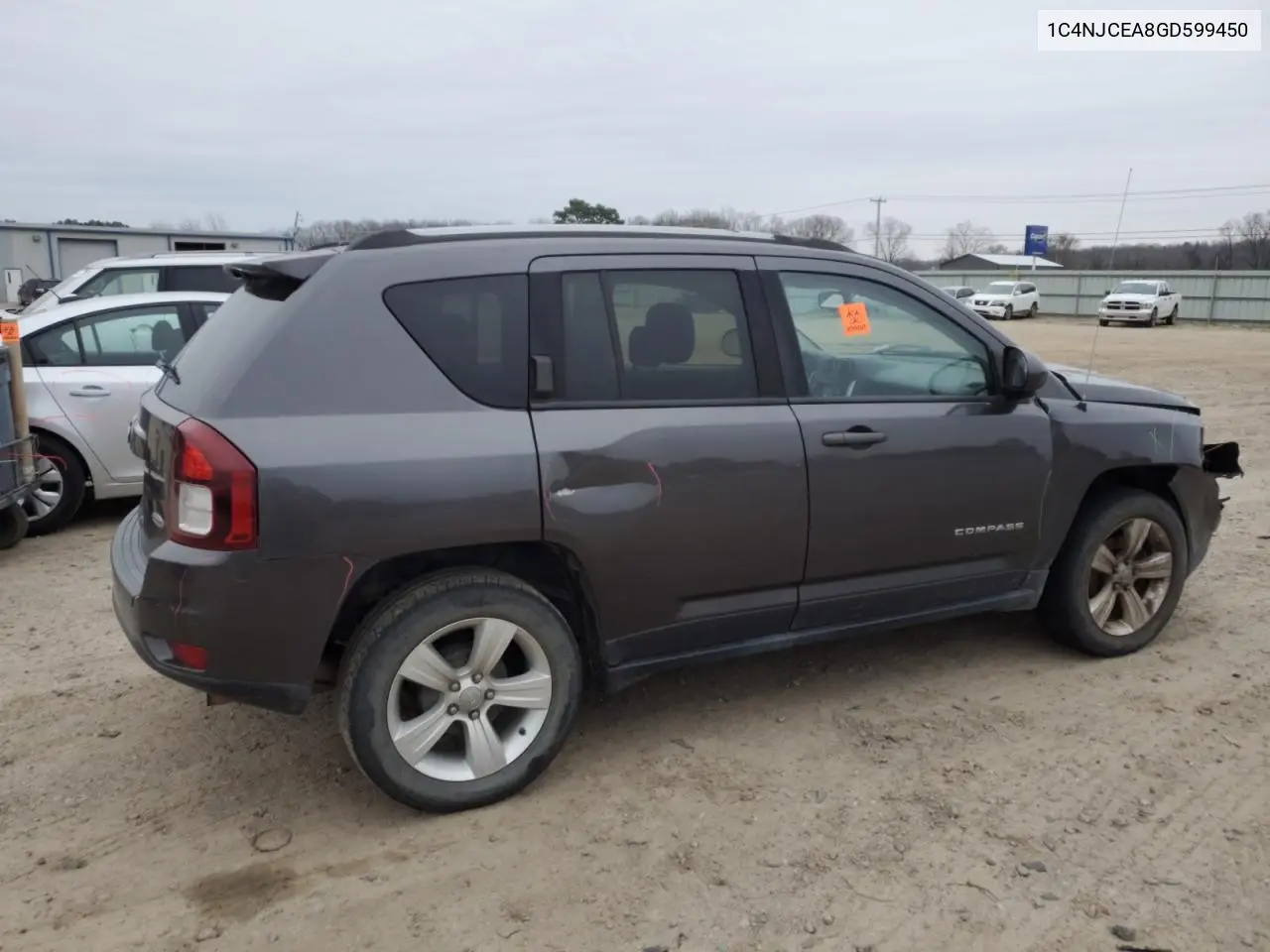 2016 Jeep Compass Latitude VIN: 1C4NJCEA8GD599450 Lot: 44904555