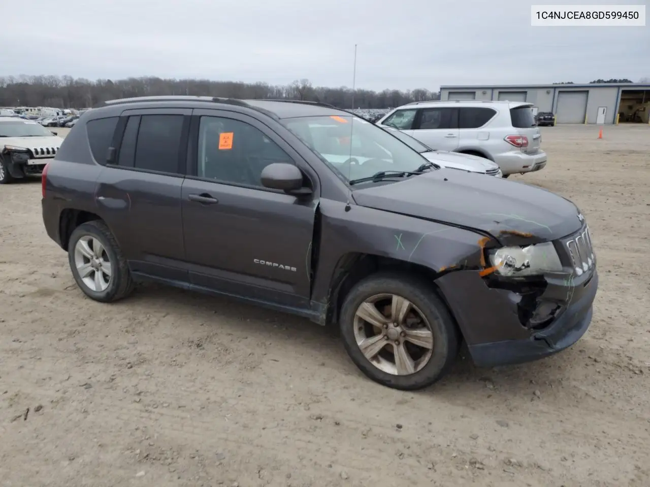 2016 Jeep Compass Latitude VIN: 1C4NJCEA8GD599450 Lot: 44904555