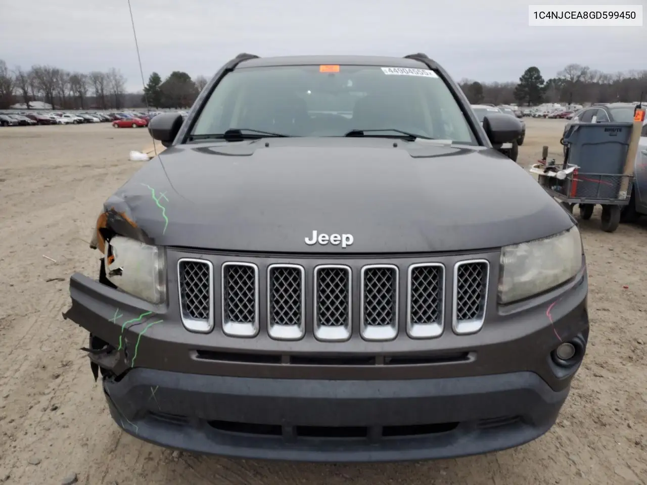 2016 Jeep Compass Latitude VIN: 1C4NJCEA8GD599450 Lot: 44904555
