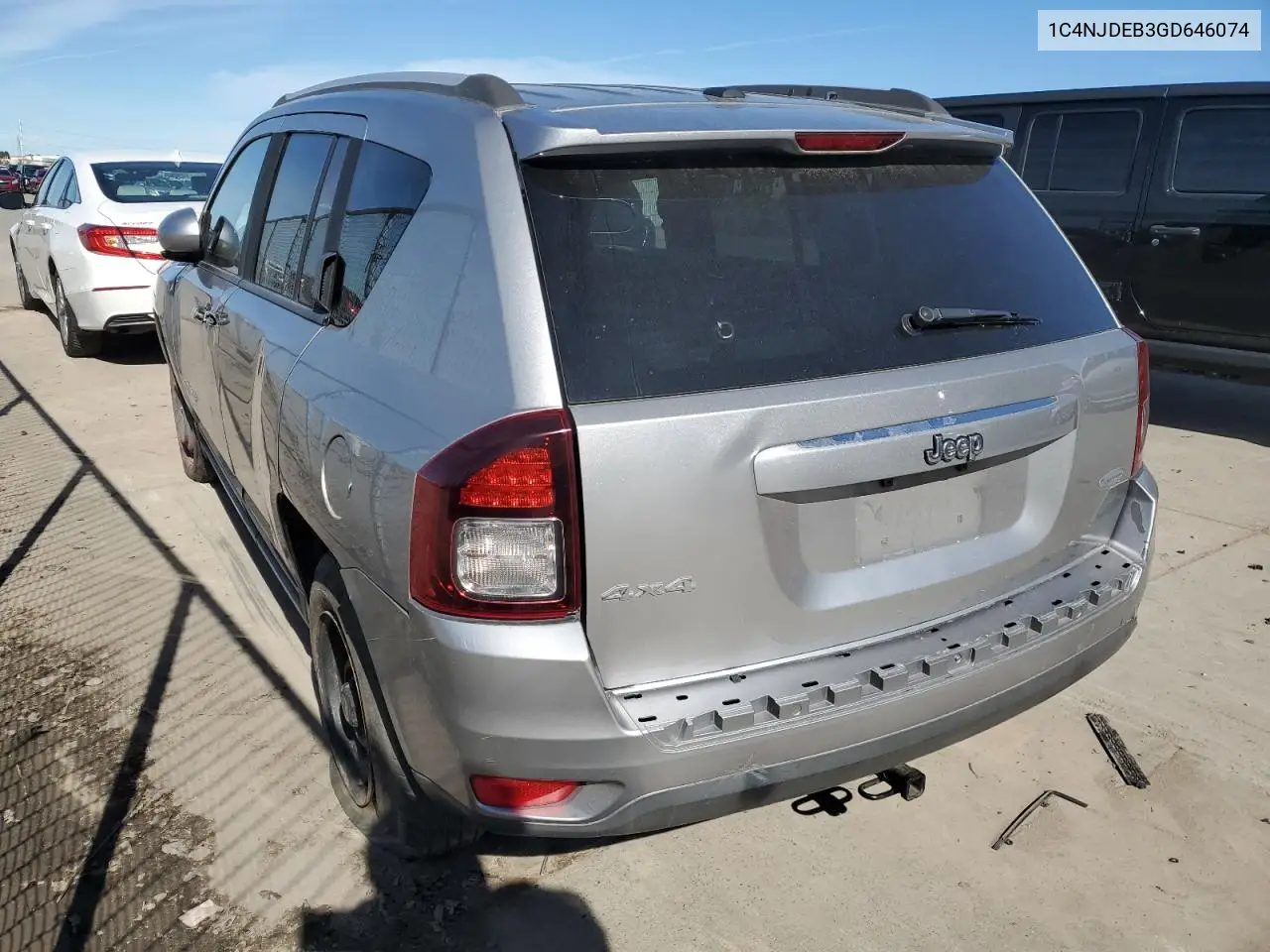 2016 Jeep Compass Latitude VIN: 1C4NJDEB3GD646074 Lot: 45656615