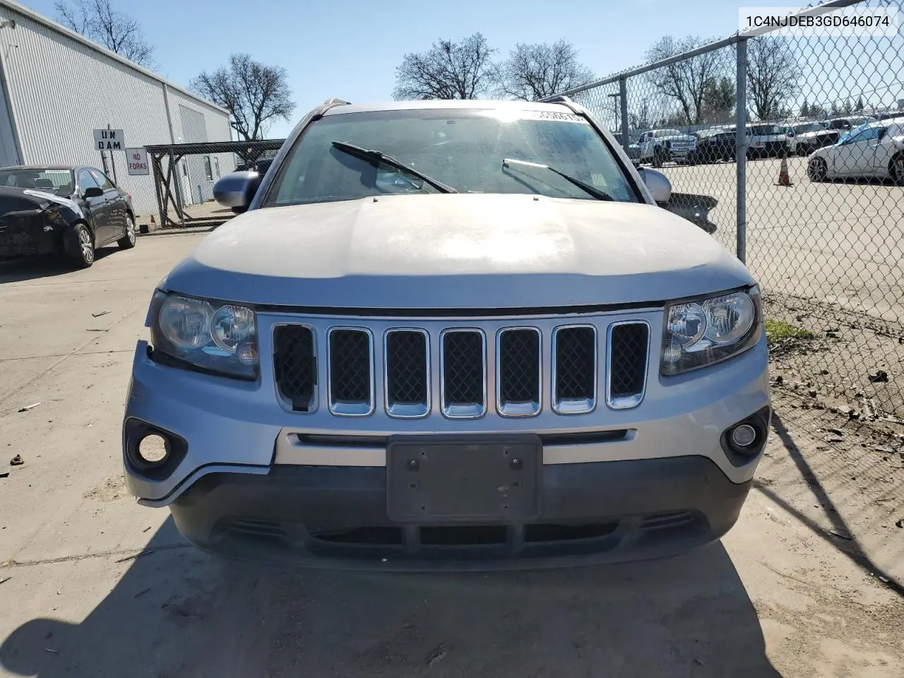 2016 Jeep Compass Latitude VIN: 1C4NJDEB3GD646074 Lot: 45656615
