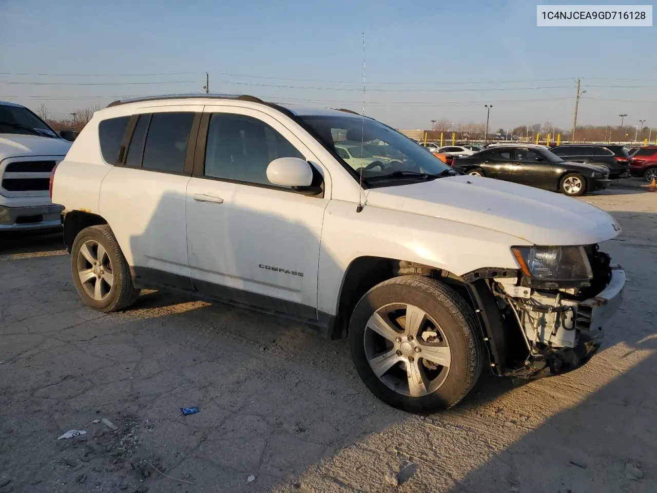 2016 Jeep Compass Latitude VIN: 1C4NJCEA9GD716128 Lot: 48543565