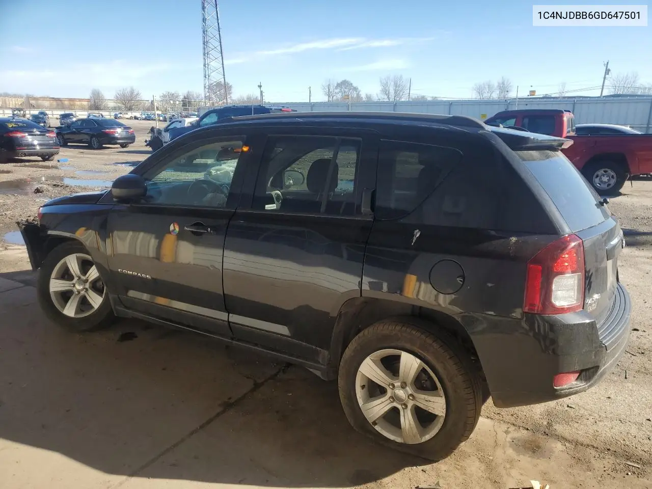 2016 Jeep Compass Sport VIN: 1C4NJDBB6GD647501 Lot: 48758995