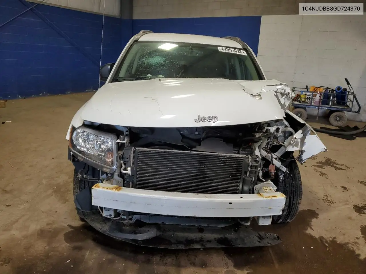 2016 Jeep Compass Sport VIN: 1C4NJDBB8GD724370 Lot: 49965095