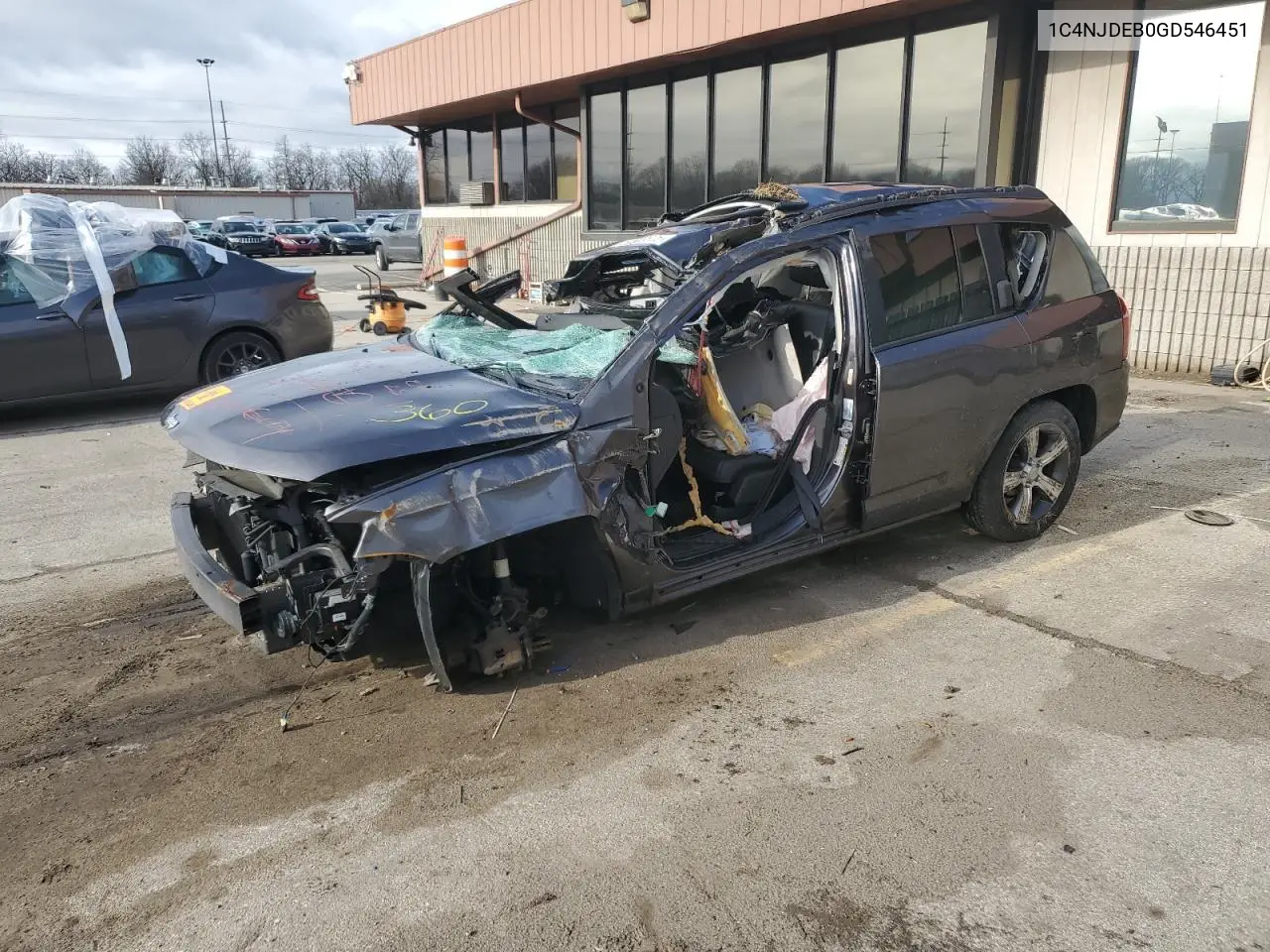 2016 Jeep Compass Latitude VIN: 1C4NJDEB0GD546451 Lot: 50503825