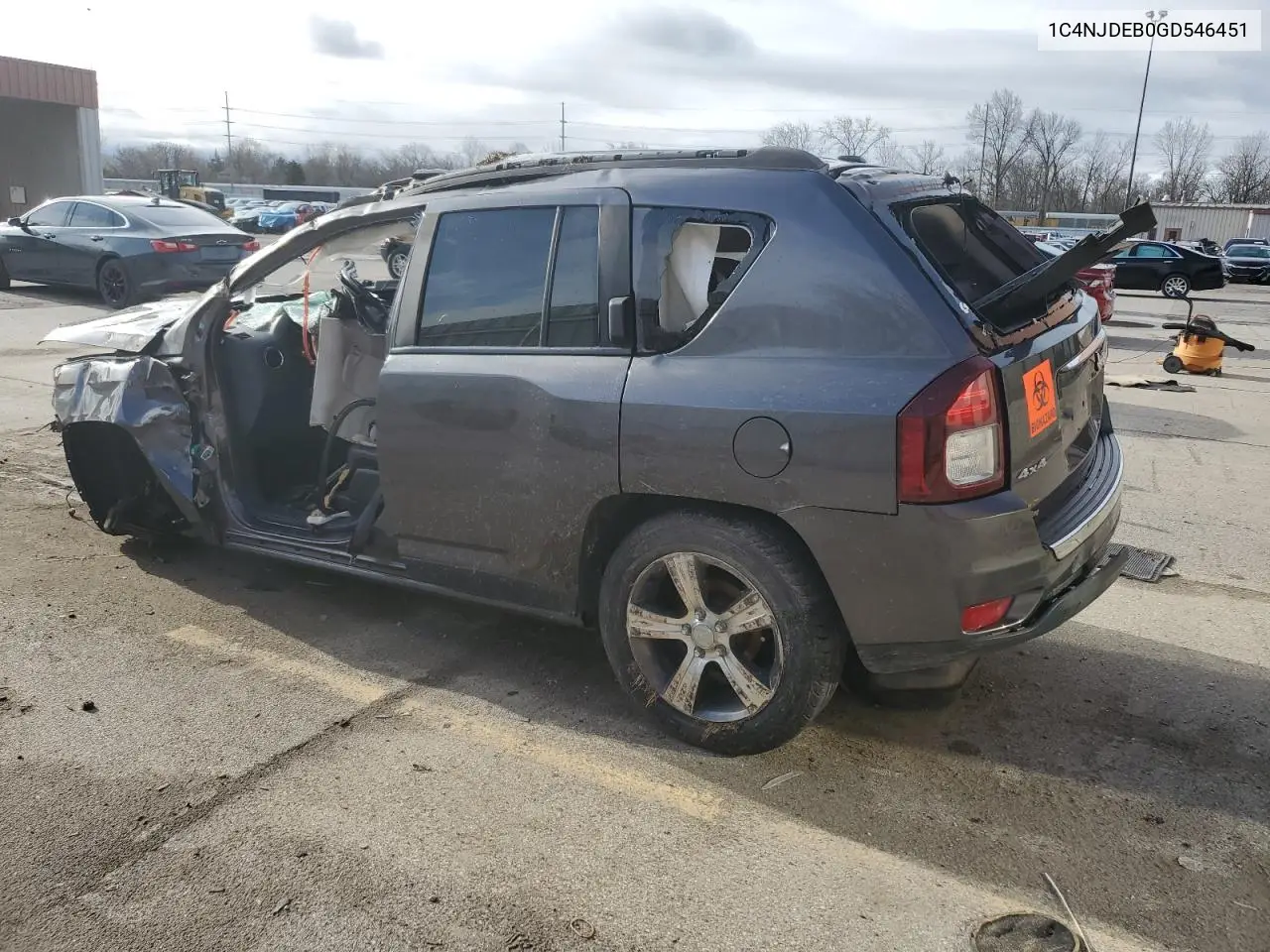 2016 Jeep Compass Latitude VIN: 1C4NJDEB0GD546451 Lot: 50503825