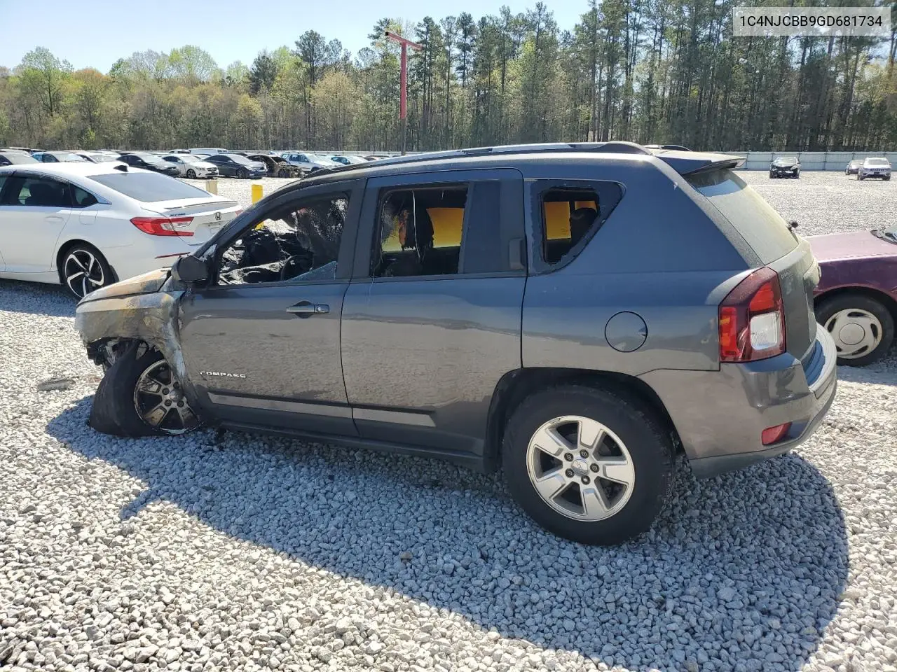 2016 Jeep Compass Sport VIN: 1C4NJCBB9GD681734 Lot: 50874645