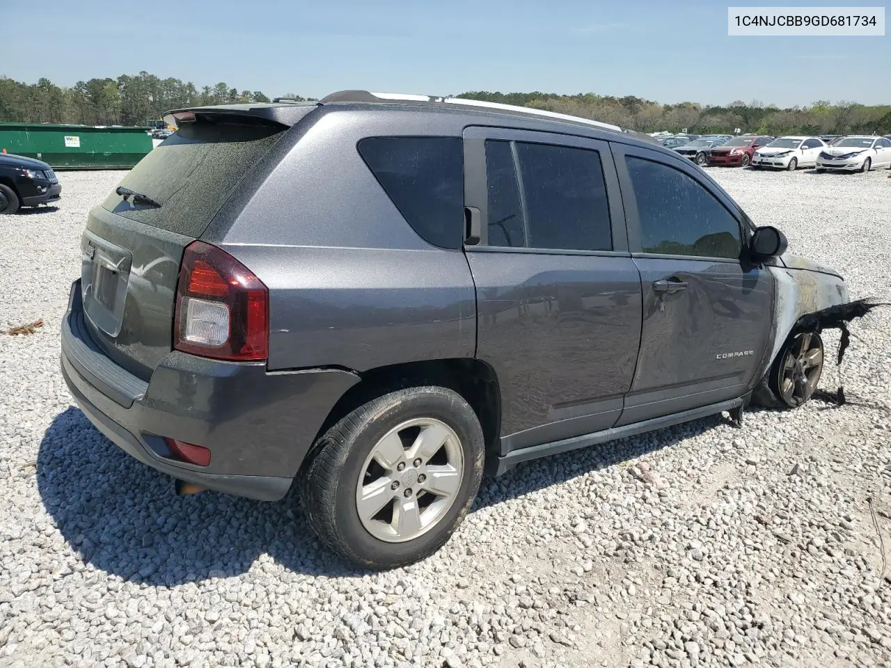 2016 Jeep Compass Sport VIN: 1C4NJCBB9GD681734 Lot: 50874645