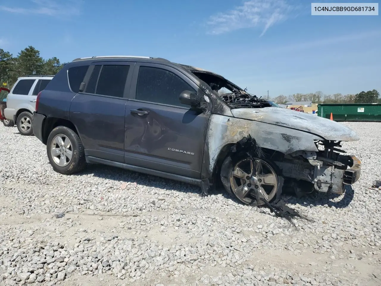 2016 Jeep Compass Sport VIN: 1C4NJCBB9GD681734 Lot: 50874645