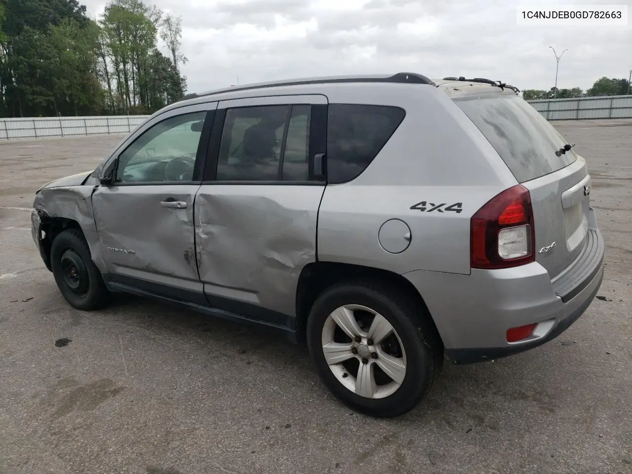 2016 Jeep Compass Latitude VIN: 1C4NJDEB0GD782663 Lot: 51937765